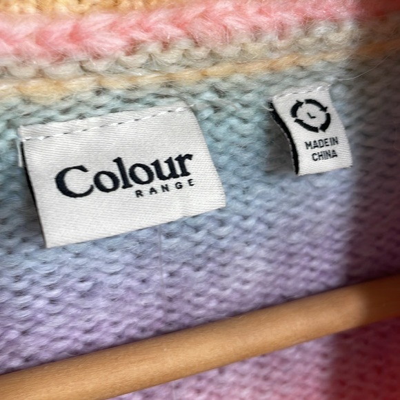 Pacsun colour range new pastel rainbow cardigan. Size large NWT - Picture 3 of 4